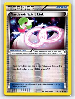 2015 Pokemon TCG - XY Primal Clash - Gardevoir Spirit Link Reverse Holo - Image 1
