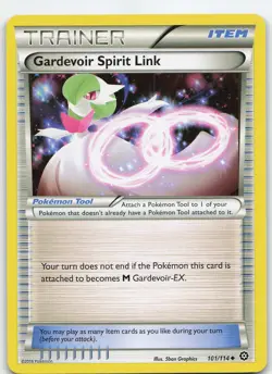 Gardevoir Spirit Link 101/114 Uncommon Normal XY - Steam Siege NM Pokemon - Image 1