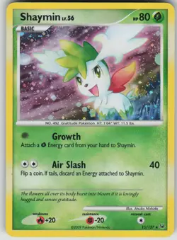 Pokemon TCG Shaymin (15) Holo Rare Platinum 15/127 - Image 1