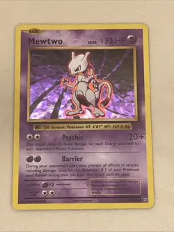 Pokemon Mewtwo Cracked Ice Holo - 51/108 - Image 1