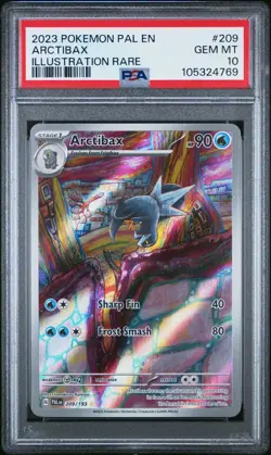 2023 POKEMON PAL EN-PALDEA EVOLVED ILLUSTRATION RARE #209 ARCTIBAX PSA 10 - Image 1