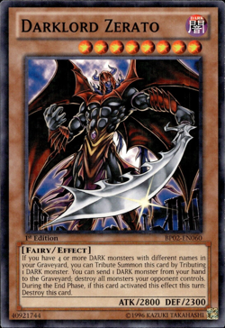 Darklord Zerato - Mosaic Rare 1st Edition BP02-EN060 - NM - YuGiOh - Image 1