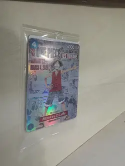 One Piece TCG Monkey D. Luffy P-055 College Basketball US Voyage Promo NM Sealed - Image 3