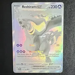 Pokemon TCG Reshiram EX White Flare Mint-Near Mint Card 173/086 - Image 1