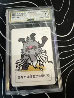 AGS Grade 10 Gem Mint Annihilape Taruka Playing Cards 2025 - Pokemon - Image 1