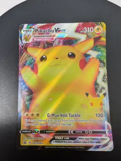 Pokemon Pikachu VMAX SWSH062 Celebrations Black Star Promo Card - Image 4