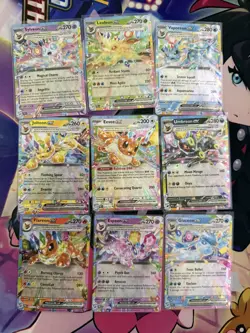 Complete Set ALL Eeveelutions Ex Cards Prismatic Evolutions Pokemon TCG Cards NM - Image 1