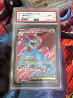 Pokemon TCG Salamence EX Journey Together Holo Ultra Rare Card 177/159 PSA 10 - Image 1