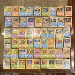 Pokemon TCG Fossil Unlimited Lot 54 Cards Psyduck Raichu Lapras Golem - Image 1