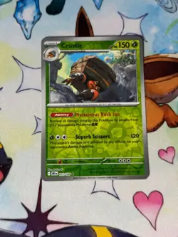 Pokemon TCG Destined Rivals - Crustle 012/182 Reverse Holo NM - Image 1