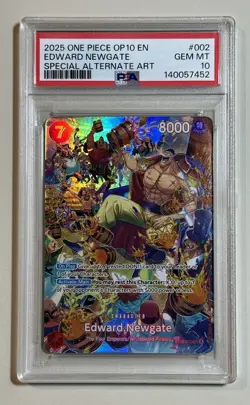 One Piece - Edward.Newgate SP ST15-002 Alt Art OP-10 Royal Blood English PSA 10 - Image 1