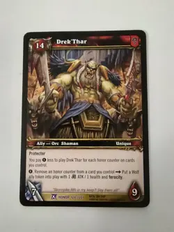 Drek'Thar - Fields Of Honor - World Of Warcraft WoW TCG Epic NM - Image 1