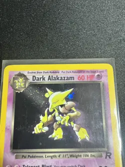 Pokemon Dark Alakazam TCG Team Rocket Holo Card 1/82 - LP - Image 5