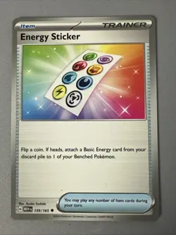 Pokemon TCG * Scarlet & Violet 151 Card * 159/165 Energy Sticker U * FRESH PK - Image 1