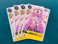 Angewomon BT2-037 Playset Release Special Booster 1.0 1.5 Digimon Card x4 - Image 1
