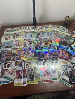 One Piece mixed lot of Over 100 Cards All Have Holo Shine. - Image 1