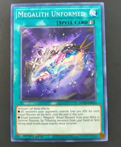 Yu-Gi-Oh! Megalith Unformed Common Spell Card ETCO-EN070 1st Edition NM - Image 1