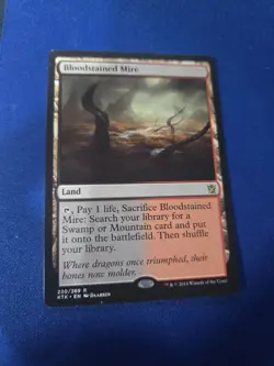 MTG Bloodstained Mire Khans of Tarkir Card 230/269 Regular Rare - Image 1