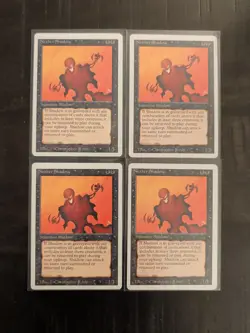 MTG Nether Shadow x4 – Revised Edition Lot of 4 – Vintage Magic Cards – Light Pl - Image 1