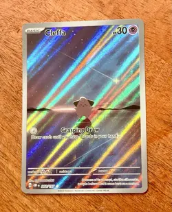Pokemon Cards Cleffa 202/197 Obsidian Flames Illustration Rare NM - Image 1