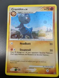 Cranidos Lv.24 Diamond & Pearl Black Star Promo DP07 Pokemon Card 2007 NM/LP - Image 4