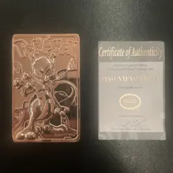 Mewtwo - 1999 Burger King Pokemon 23k Gold Plated Trading Card With COA - Image 1