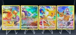 Flareon TG01, Vaporeon TG02, Jolteon TG04, Eevee TG11 - Eeveelutions Card Lot - Image 1