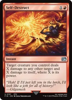 MTG Self-Destruct Uncommon Foil NM Final Fantasy - Image 1