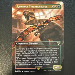 Ravenous Tyrannosaurus (Borderless) #18 *Normal* (NM) - Universes Beyond: Jur... - Image 1