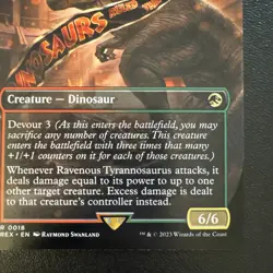 Ravenous Tyrannosaurus (Borderless) #18 *Normal* (NM) - Universes Beyond: Jur... - Image 4