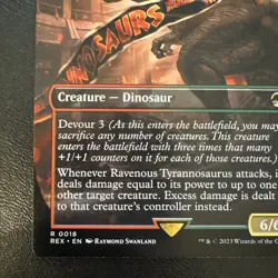 Ravenous Tyrannosaurus (Borderless) #18 *Normal* (NM) - Universes Beyond: Jur... - Image 5