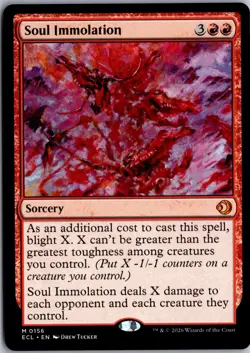 Soul Immolation M Lorwyn Eclipsed 156 NM Magic - Image 1