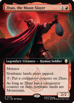 Zhao, the Moon Slayer (FOIL) x1 - MTG Avatar: The Last Airbender TLA #376 - Image 1