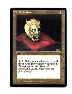 MTG Skull of Orm SP/NM- The Dark Magic the Gathering ~ Free Shipping ~ - Image 1