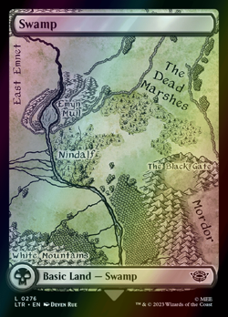 MTG Swamp (276) Full Art Foil ** The Lord of the Rings ** English - Image 1