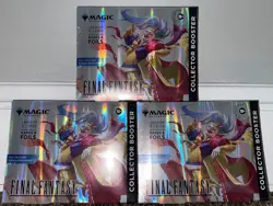 Magic The Gathering Final Fantasy Collector Booster Omega Pack 3X New Sealed - Image 1