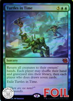 Turtles in Time - Foil - Teenage Mutant Ninja Turtles - 55 NM - Image 1