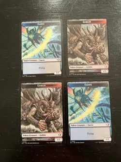 Faerie 0005 Goblin 0006 Token X4X NM/M Lorwyn Eclipsed ECL Magic MTG - Image 1