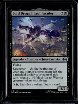 Lord Dregg, Insect Invader - 65 - Foil - TMT - NM - MTG Magic the Gathering - Image 1