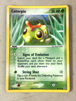Caterpie 56/112 -- FireRed & LeafGreen Reverse Holo NM+ Pokemon Card - Image 1