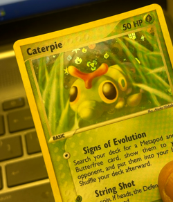 Caterpie 56/112 -- FireRed & LeafGreen Reverse Holo NM+ Pokemon Card - Image 2