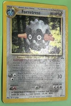 Pokemon Forretress Neo Discovery Holo Rare English TCG #2/75 LP NOT MINT - Image 2