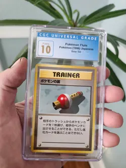 (POP 1) CGC 10 PRISTINE Pokemon Japanese Base Set 1996 Trainer Pokemon Flute - Image 2