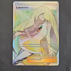Pokemon Lusamine Full Art Ultra Rare Trainer Holo 110/111 Crimson Invasion - Image 1