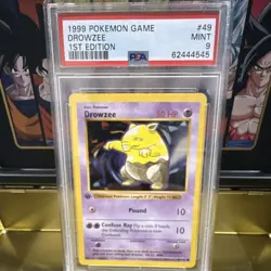 Pokemon TCG Drowzee 1st Edition Base Set Shadowless PSA 9 #49 Regular - Image 1