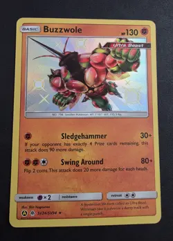 2019 POKEMON BUZZWOLE SV24 HIDDEN FATES SHINY VAULT ALTERNATIVE ART RARE HOLO NM - Image 1