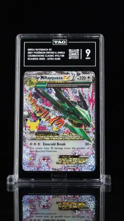 Pokemon M Rayquaza EX 76/108 2021 Celebrations TAG 9 - Mint 6th Highest Mint - Image 1