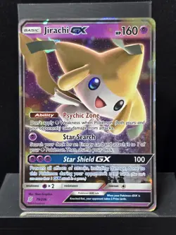 Pokemon Jirachi GX 79/236 Ultra Rare Sun Moon Unified Minds Holo Near Mint - Image 2
