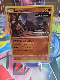 Stakataka [SM180] Holo STAMPED Prerelease Promo - Unbroken Bonds - Pokemon TCG - Image 1