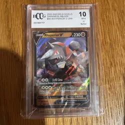 BCCG 10 Pokemon TCG Rhyperior V Darkness Ablaze 095/189 Holo Ultra Rare - Image 3